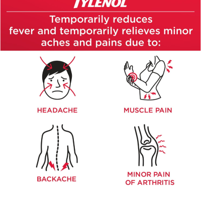 Tylenol Extra Strength 500mg each 325 Caplets